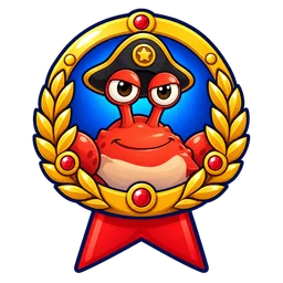 Captain Pinch gold boss badge