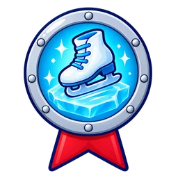 Ice Skater badge, locked